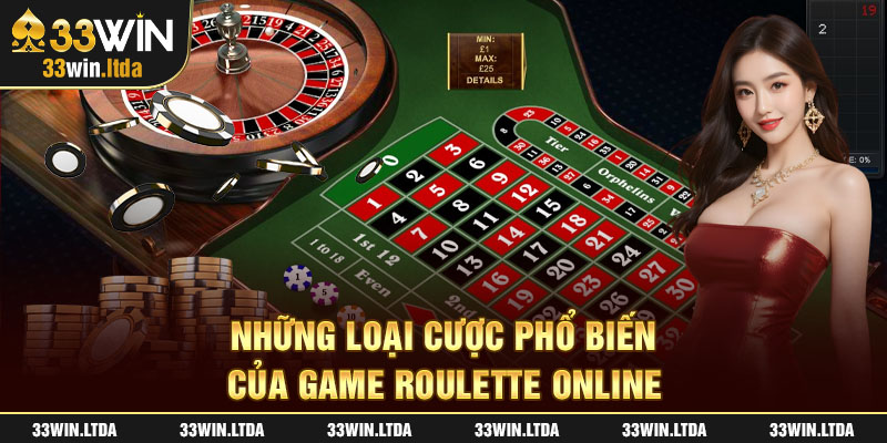 Những loại cược phổ biến của game Roulette online